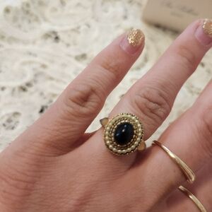 Vintage 1974 Avon Sun Brilliants Ring in Medium. Adjustable From Size 5-7.